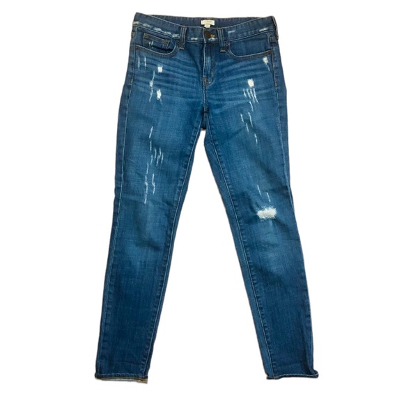 J. Crew Denim - J. Crew Stretch Distressed Skinny Jeans, 24